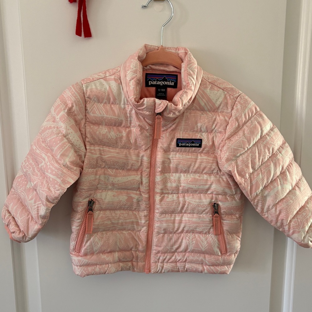 Patagonia Pink Toddler Puffer - 12-18 mos